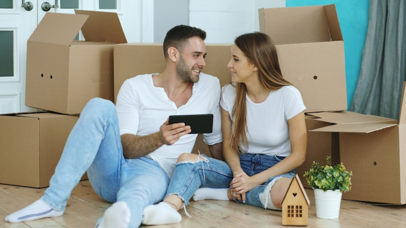 Couple settling into new home